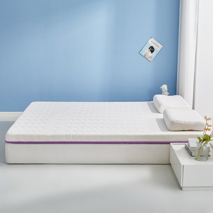 91家纺网 家纺一手货源 找家纺 祁恋婷家居 2024新款牛奶丝大豆乳胶床垫【床垫遮盖物】 太空白