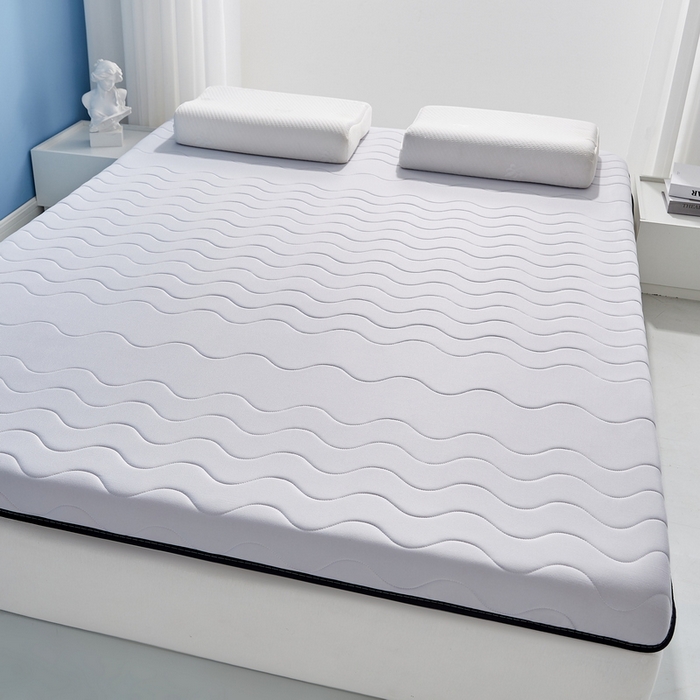 91家纺网 家纺一手货源 找家纺 祁恋婷家居 2024新款牛奶丝大豆乳胶床垫【床垫遮盖物】 太空灰