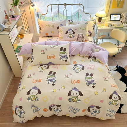 91家纺网 家纺一手货源 找家纺 （总）名兮家居 2024新款卡通风系列全棉四件套