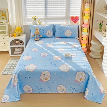 名兮家居 2024新款三丽鸥系列全棉单床单 开心玉桂狗