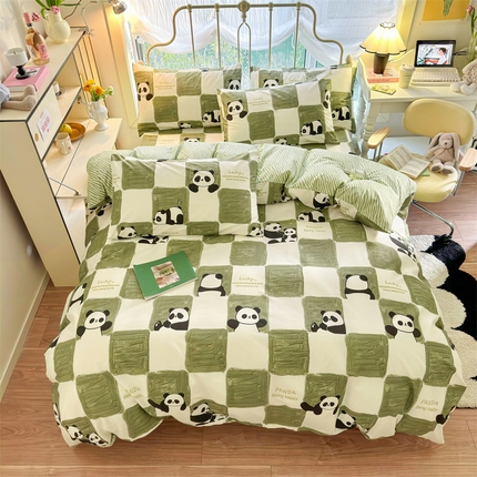 91家纺网 家纺一手货源 找家纺 （总）名兮家居 2024新款卡通风系列全棉四件套