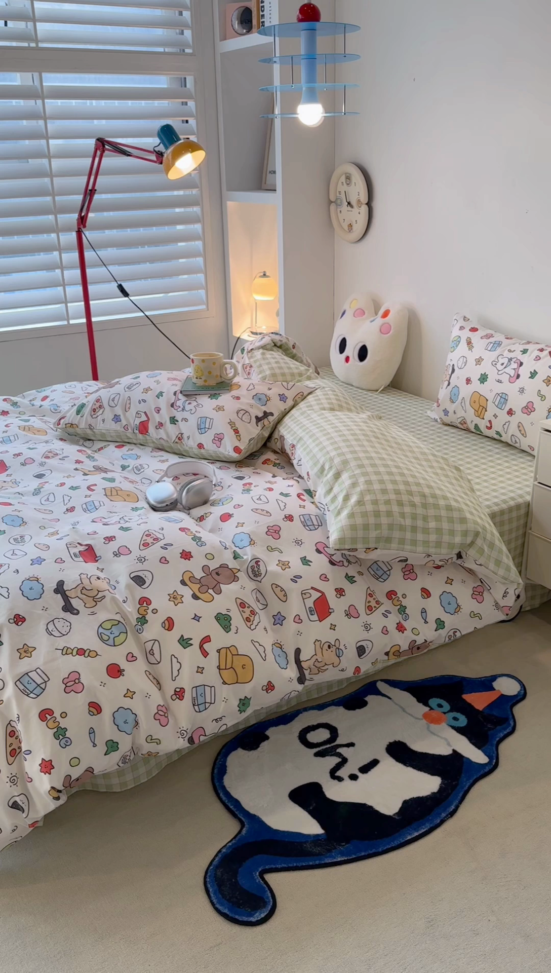 91家纺网 家纺一手货源 找家纺 昔可家纺 2024新款全棉萌趣卡通印花系列四件套 动物小屋