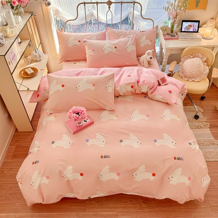 91家纺网 家纺一手货源 找家纺 （总）名兮家居 2024新款卡通风系列全棉四件套