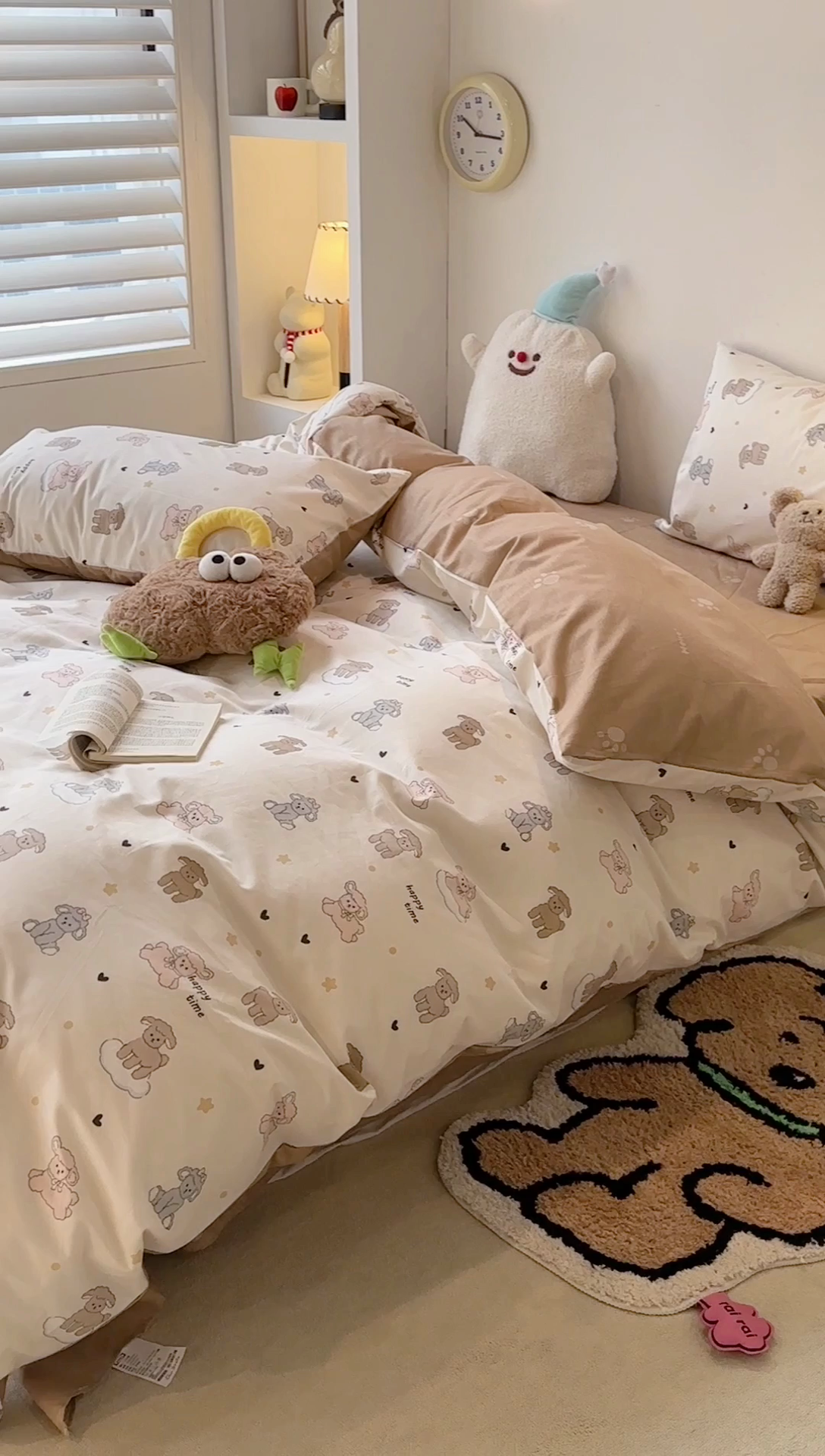 91家纺网 家纺一手货源 找家纺 昔可家纺 2024新款全棉萌趣卡通印花系列四件套 星星小羔羊