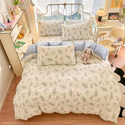 91家纺网 家纺一手货源 找家纺 （总）名兮家居 2024新款卡通风系列全棉四件套