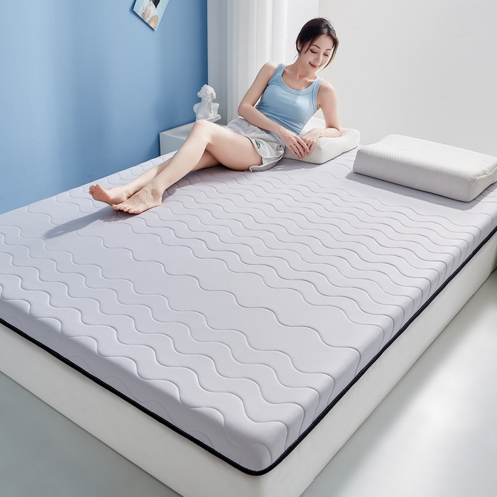 91家纺网 家纺一手货源 找家纺 祁恋婷家居 2024新款牛奶丝大豆乳胶床垫【床垫遮盖物】 太空灰