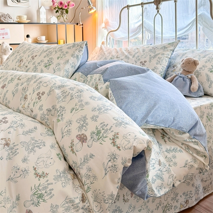 名兮家居 2024新款卡通风系列全棉四件套 秘境森林