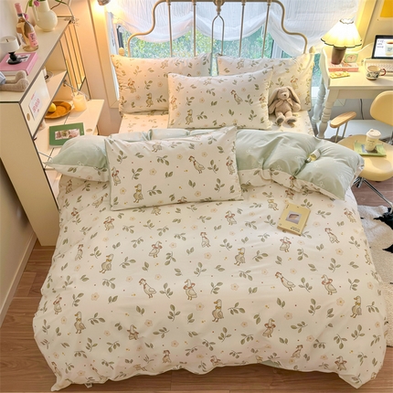 91家纺网 家纺一手货源 找家纺 （总）名兮家居 2024新款卡通风系列全棉四件套