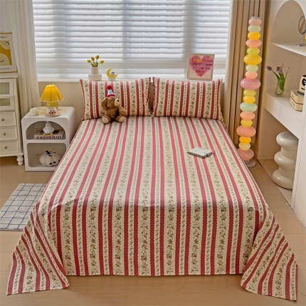 91家纺网 家纺一手货源 找家纺 （总）名兮家居 2024新款小清新全棉单品床单