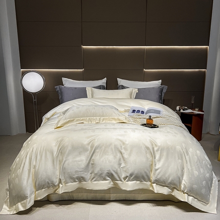 91家纺网 家纺一手货源 找家纺 （总）淼铭家纺 2025新款打空工艺长绒棉提花四件套