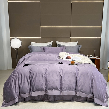 91家纺网 家纺一手货源 找家纺 （总）淼铭家纺 2025新款打空工艺长绒棉提花四件套