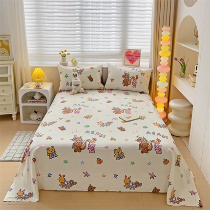 91家纺网 家纺一手货源 找家纺 （总）名兮家居 2024新款小清新全棉单品床单