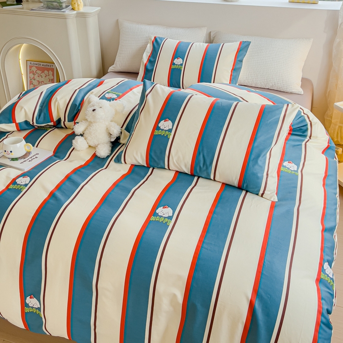 91家纺网 家纺一手货源 找家纺 感遇家纺 2024春夏新品全棉卡通印花四件套-第一批 慢时光