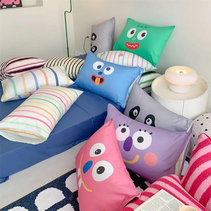 91家纺网 家纺一手货源 找家纺 （总）澳萝拉 2024新款数码大眼枕套