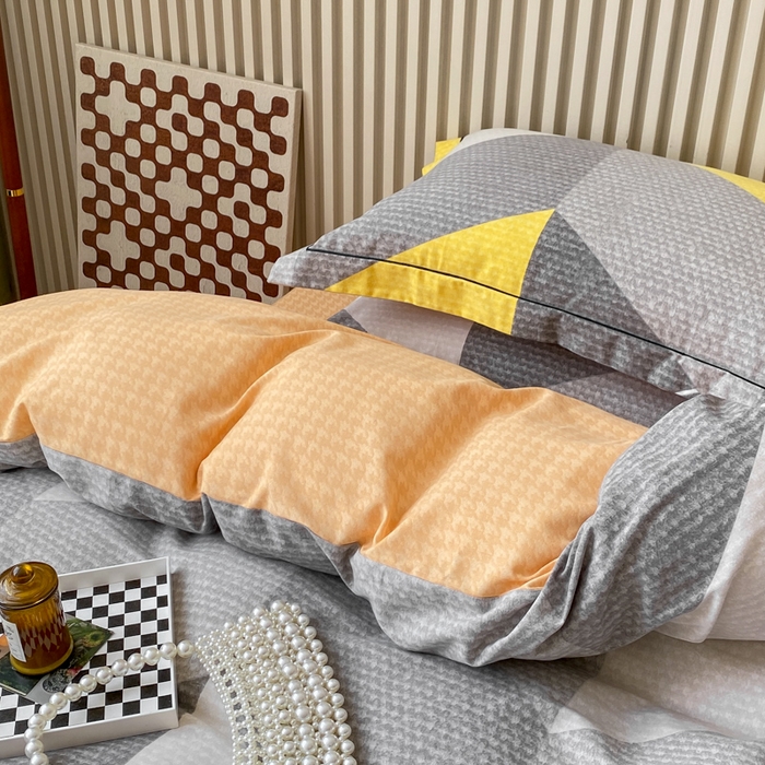 91家纺网 家纺一手货源 找家纺 宜家坊 2024新款ins小清新磨毛印花四件套 菱琅( 有小三件套 )