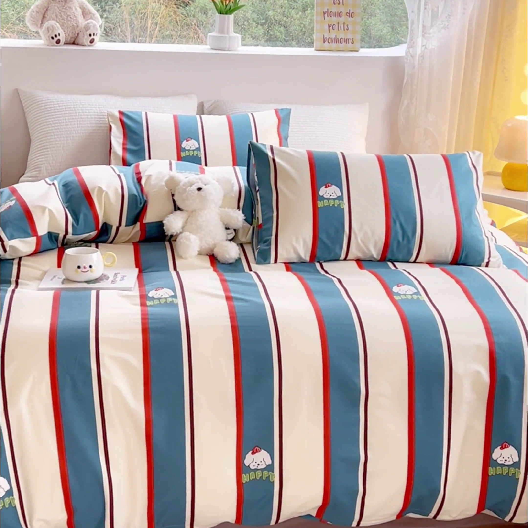 91家纺网 家纺一手货源 找家纺 感遇家纺 2024春夏新品全棉卡通印花四件套-第一批 慢时光