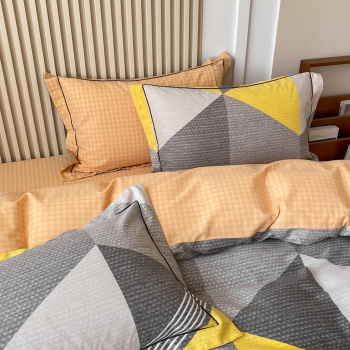 91家纺网 家纺一手货源 找家纺 宜家坊 2024新款ins小清新磨毛印花四件套 菱琅( 有小三件套 )