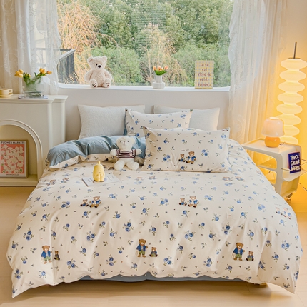 91家纺网 家纺一手货源 找家纺 （总）感遇家纺 2024春夏新品全棉卡通印花四件套-第一批