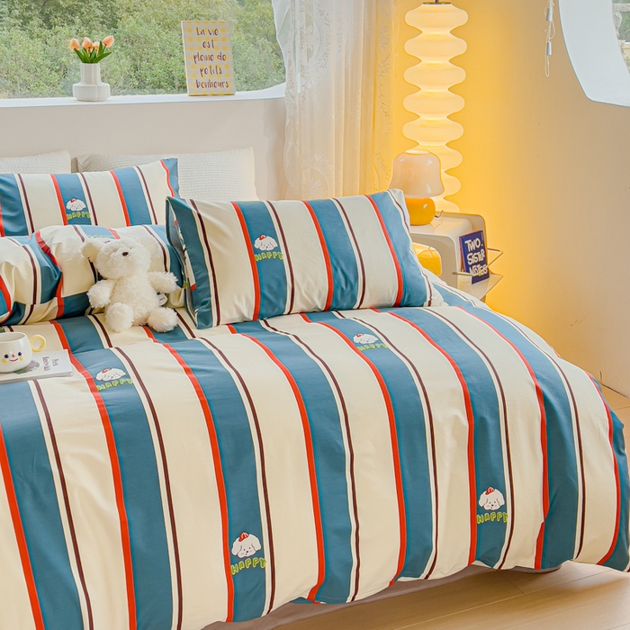 91家纺网 家纺一手货源 找家纺 感遇家纺 2024春夏新品全棉卡通印花四件套-第一批 慢时光