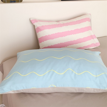 91家纺网 家纺一手货源 找家纺 （总）澳萝拉 2024新款大版拼色枕套