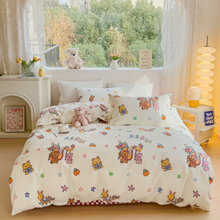 感遇家纺 2024春夏新品全棉卡通印花四件套-第一批 大吉大利