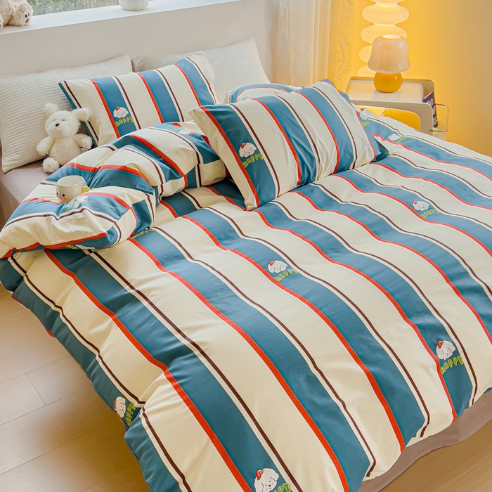 91家纺网 家纺一手货源 找家纺 感遇家纺 2024春夏新品全棉卡通印花四件套-第一批 慢时光