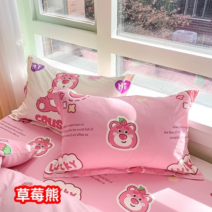 91家纺网 家纺一手货源 找家纺 （总）莱通家纺  2024新款12868印花四件套系列-单枕套