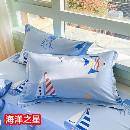 91家纺网 家纺一手货源 找家纺 （总）莱通家纺  2024新款12868印花四件套系列-单枕套