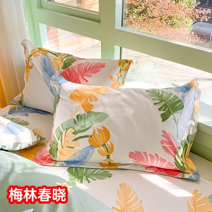 91家纺网 家纺一手货源 找家纺 （总）莱通家纺  2024新款12868印花四件套系列-单枕套