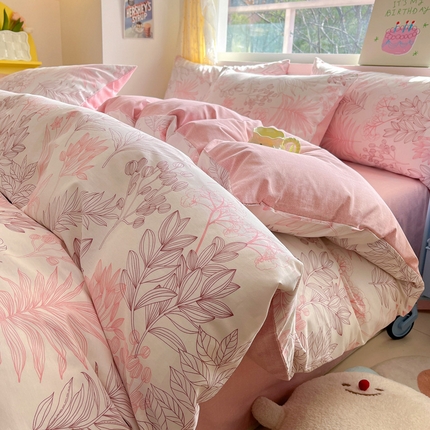 91家纺网 家纺一手货源 找家纺 （总）雅居纺 2024新款高密全棉13070印花四件套