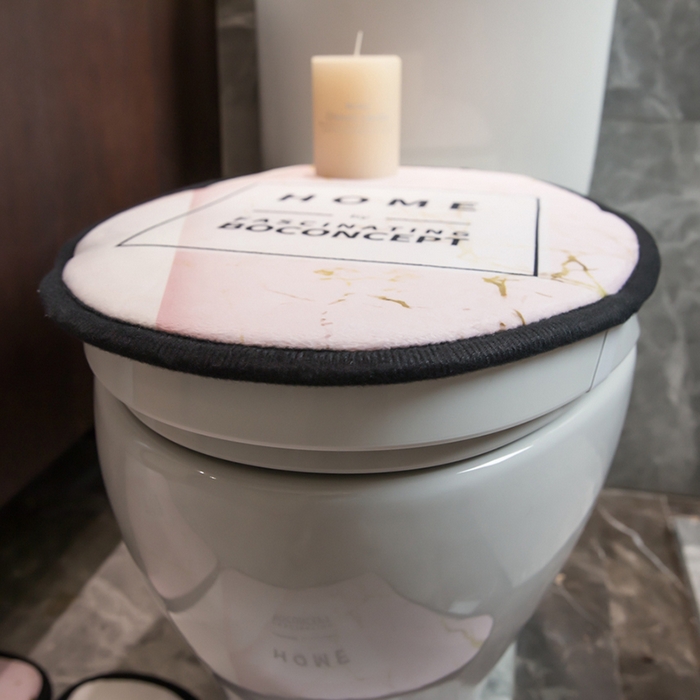 91家纺网 家纺一手货源 找家纺 爵仕家纺 2024新款网销款卫浴三件套地垫马桶盖 HOME