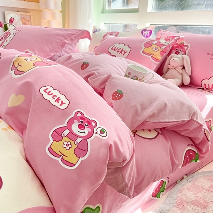 91家纺网 家纺一手货源 找家纺 （总）莱通家纺 2024新款12868印花系列单被套