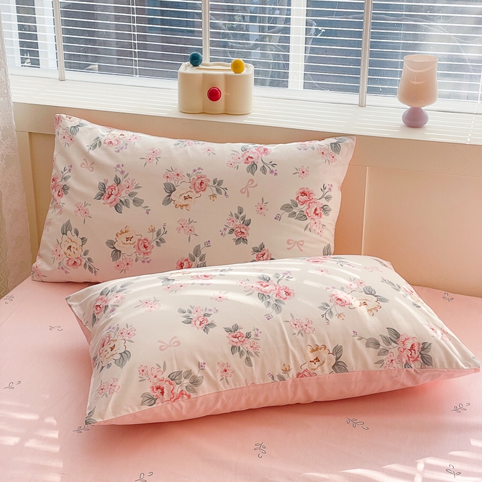 91家纺网 家纺一手货源 找家纺 清雅福 2024新款全棉13372小清新四件套-第三季 肉桂乌龙