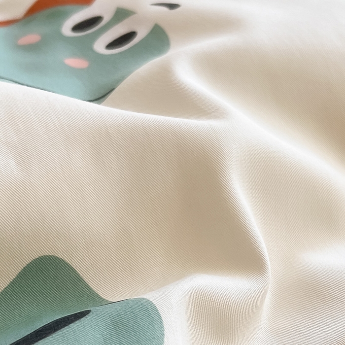 91家纺网 家纺一手货源 找家纺 雅居纺 2024新款高密全棉13070印花四件套 恐龙家族