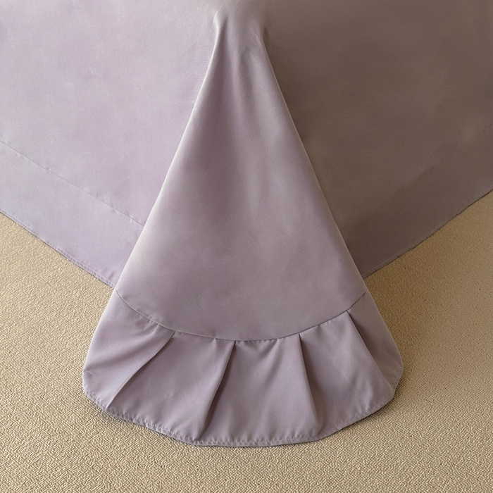 91家纺网 家纺一手货源 找家纺 金米诺 2024新款水洗磨毛花边四件套夏被四件套-蜜恋 蜜恋-烟紫