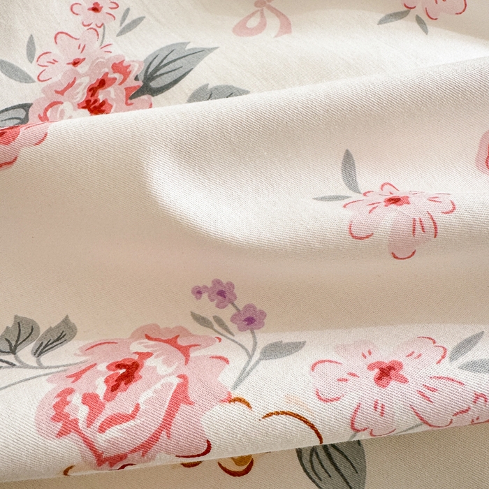 91家纺网 家纺一手货源 找家纺 清雅福 2024新款全棉13372小清新四件套-第三季 肉桂乌龙