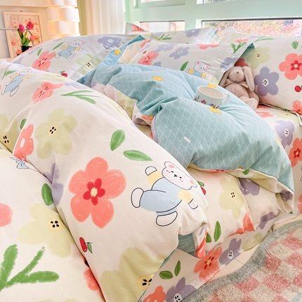 91家纺网 家纺一手货源 找家纺 莱通家纺 2024新款12868印花系列单被套 优漫日记