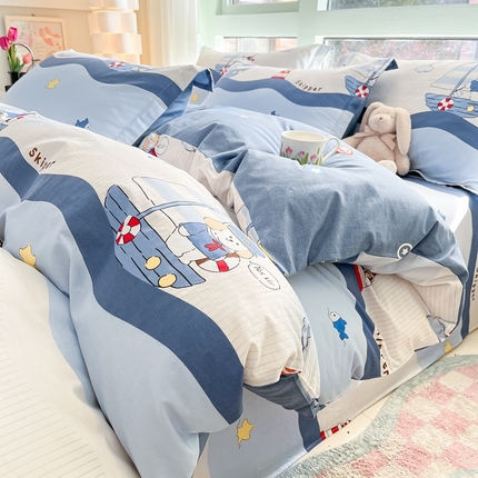 91家纺网 家纺一手货源 找家纺 （总）莱通家纺 2024新款12868印花系列单被套