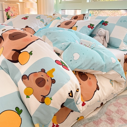 91家纺网 家纺一手货源 找家纺 （总）莱通家纺 2024新款12868印花系列单被套