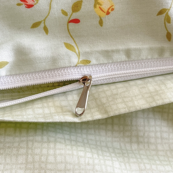 91家纺网 家纺一手货源 找家纺 雅居纺 2024新款高密全棉13070印花四件套 蓝色花园