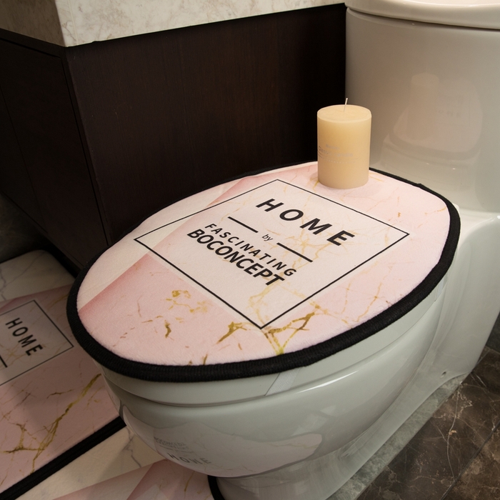 91家纺网 家纺一手货源 找家纺 爵仕家纺 2024新款网销款卫浴三件套地垫马桶盖 HOME