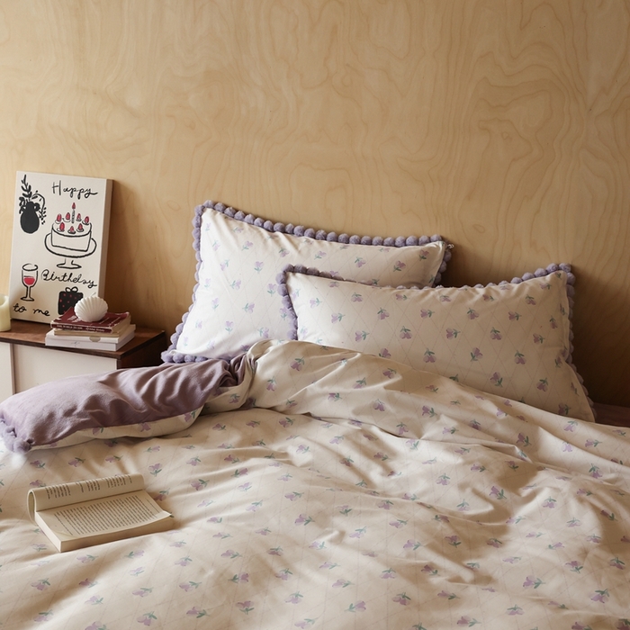 91家纺网 家纺一手货源 找家纺 棉眠 2024新款AB版毛球款棉加绒四件套 香草沙拉