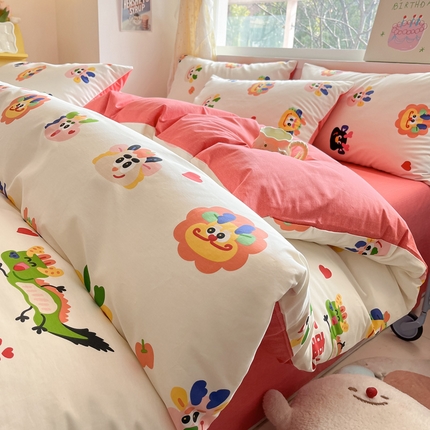 91家纺网 家纺一手货源 找家纺 （总）雅居纺 2024新款高密全棉13070印花四件套