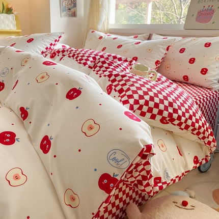 91家纺网 家纺一手货源 找家纺 （总）雅居纺 2024新款高密全棉13070印花四件套