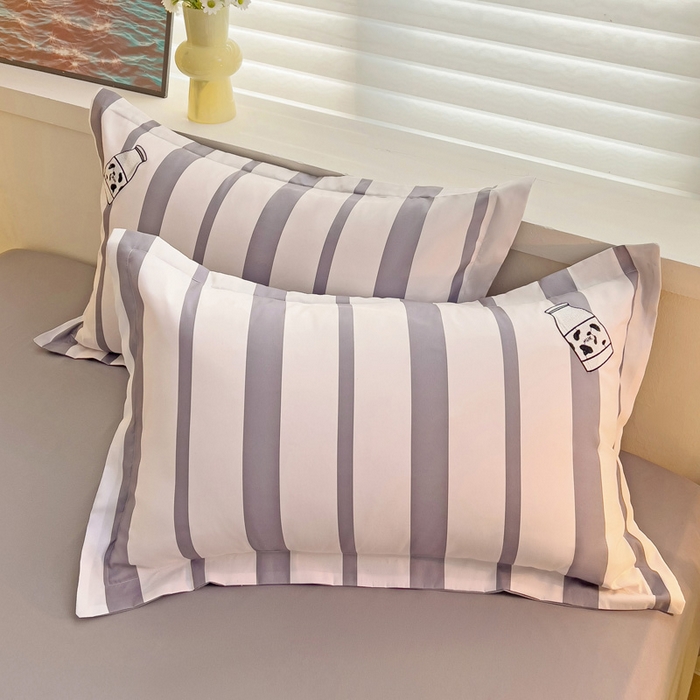 91家纺网 家纺一手货源 找家纺 娜娜 2024新款磨毛水洗棉刺绣四件套 	 牛牛怪-灰