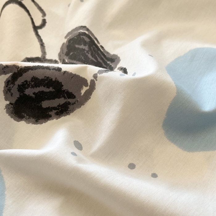 91家纺网 家纺一手货源 找家纺 雅居纺 2024新款高密全棉13070印花四件套 欢乐小狗