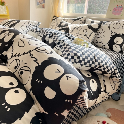 91家纺网 家纺一手货源 找家纺 （总）雅居纺 2024新款高密全棉13070印花四件套