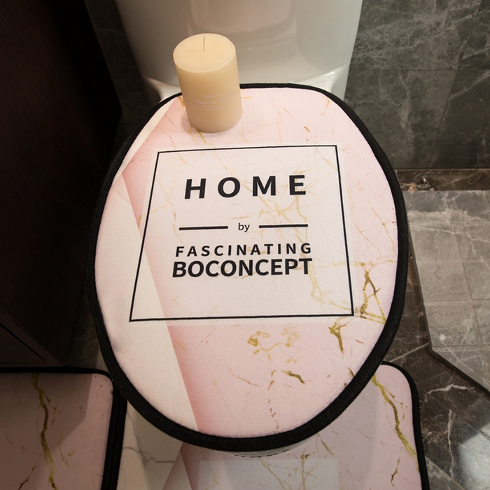 91家纺网 家纺一手货源 找家纺 爵仕家纺 2024新款网销款卫浴三件套地垫马桶盖 HOME