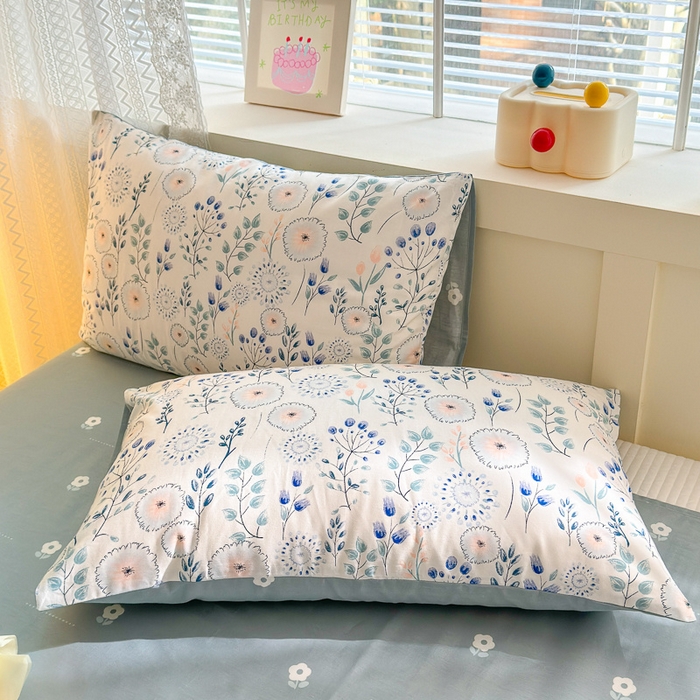 91家纺网 家纺一手货源 找家纺 清雅福 2024新款全棉13372小清新四件套-第三季 夏之恋