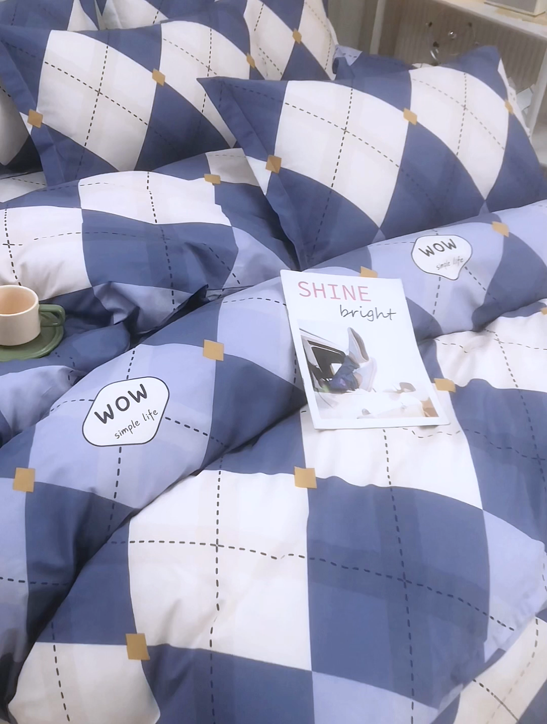 91家纺网 家纺一手货源 找家纺 名优家纺 2024新款13070套件系列 全棉印花四件套 意林